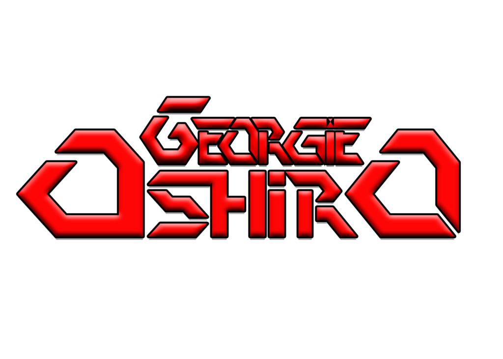 Georgie Oshiro red and black artist logo